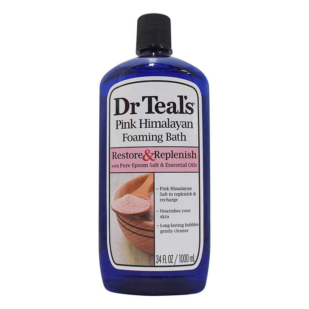 Dr Teal’s Restore & Replenish Pink Himalayan Foaming Bath with Essential Oils, 1000ml