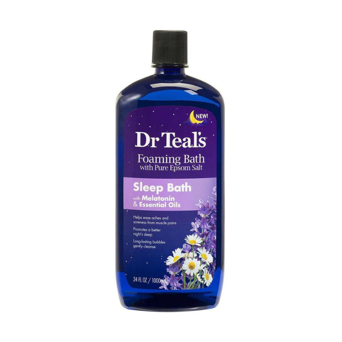 Dr Teal’s Sleep Melatonin & Essential Oils Foaming Bath with Lavender & Chamomile, 1000ml