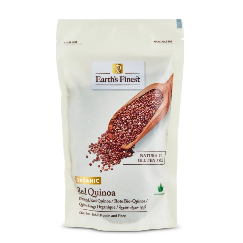 Earth’s Finest Organic Red Quinoa Gluten Free, High-Protein Superfood and Rice Alternative, 340g
