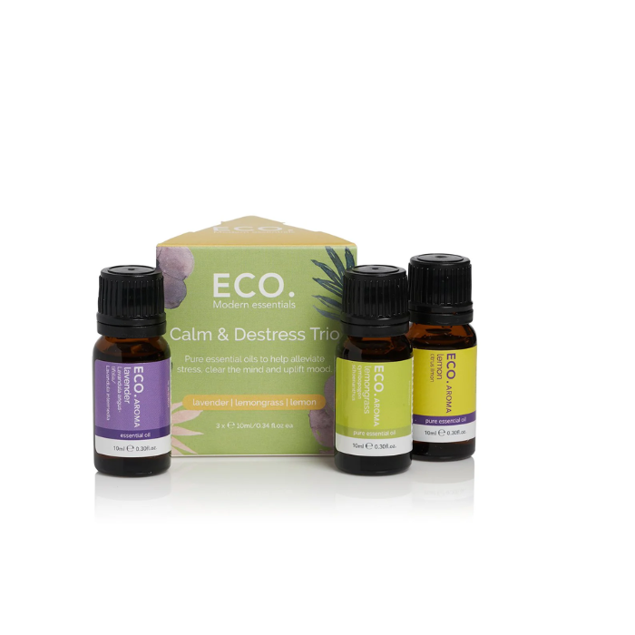 Eco. Calm & Destress Aroma Trio (Lav Lemon Lemongrass)