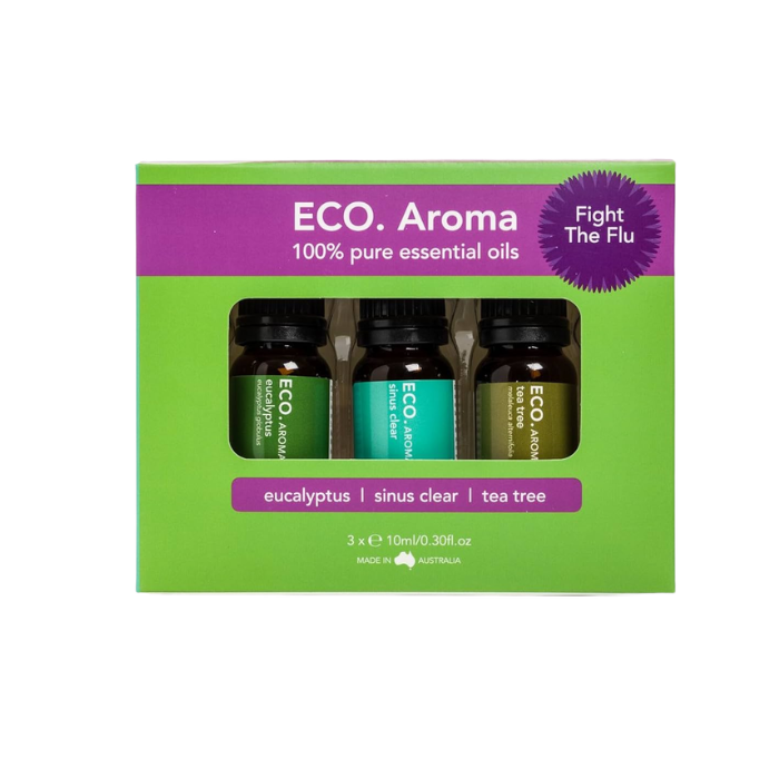 Eco. Fight The Flu Trio (Sinus Clear Eucalyptus Tea Tree)