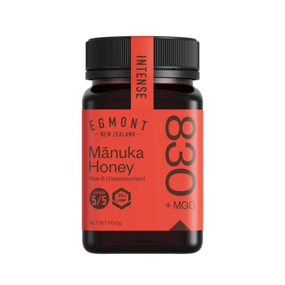 Egmont Honey Monofloral Manuka Honey 20+ UMF MGO 830+ 500g