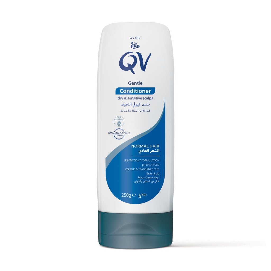 Ego QV Gentle Hair Conditioner, Hydrating for Dry, Sensitive Scalp with Glycerin and Panthenol, 250g