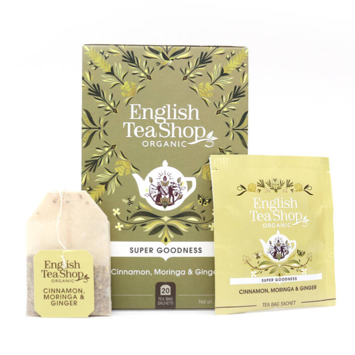 English Tea Shop Organic Cinnamon Moringa Ginger 20s