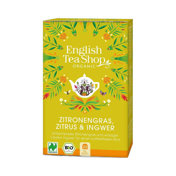 English Tea Shop Organic Lemongrass Citrus Ginger 20s