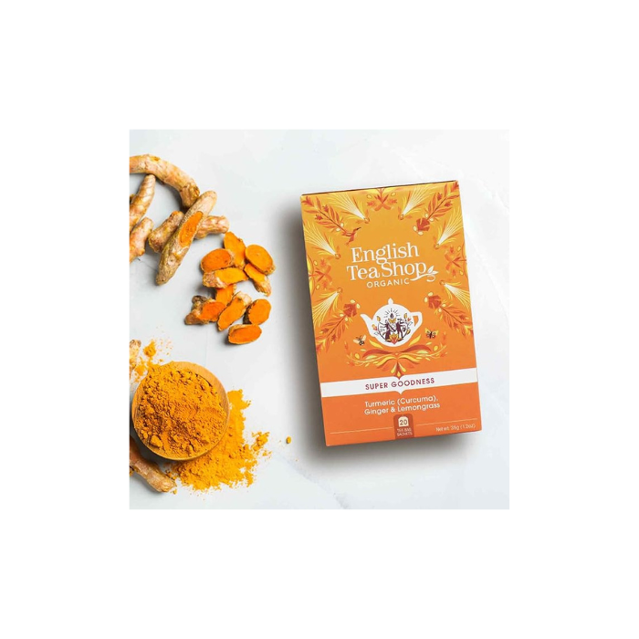 English Tea Shop Organic Turmeric Ginger Lemongrass 20s