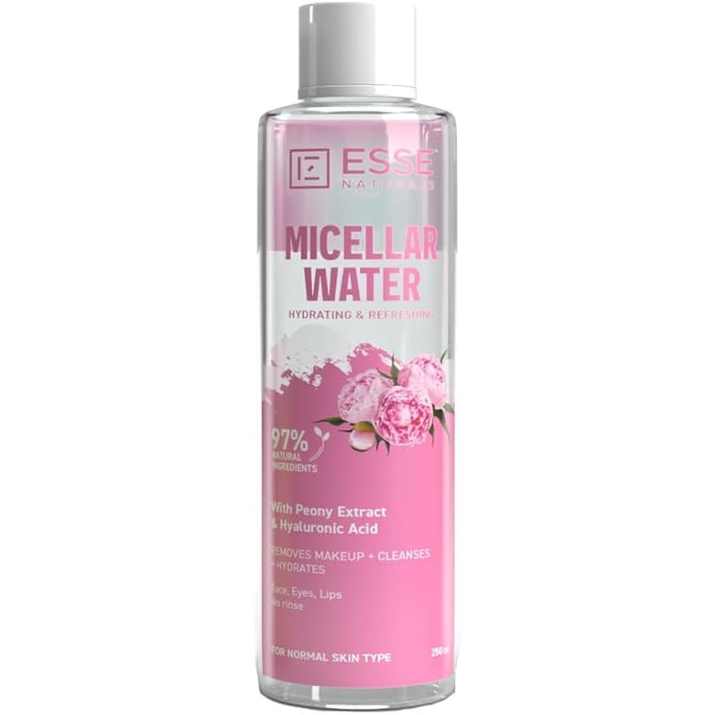 Esse Beauty Micellar Water Soothing & Purifying, Gentle Makeup Remover for Oily and Combination Skin, 250ml