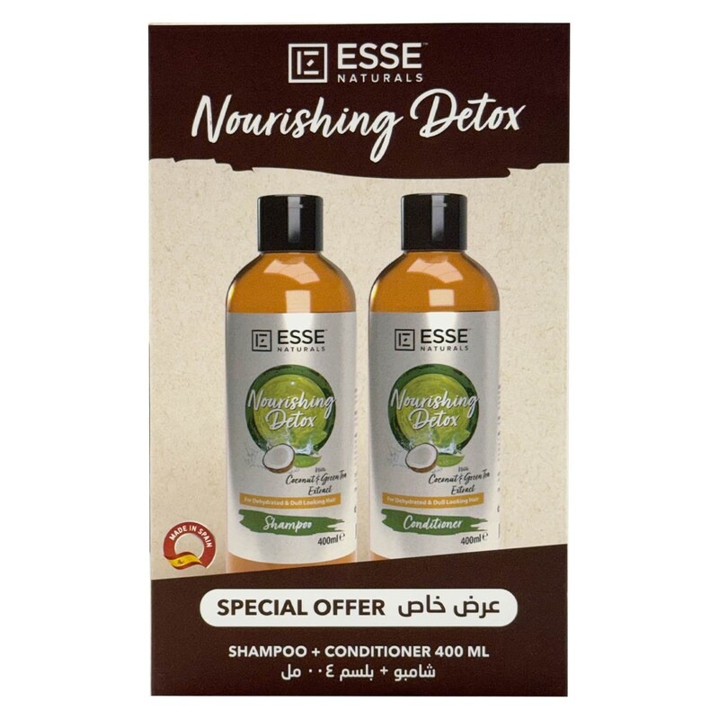 Esse Naturals Nourishing Shampoo 400ml + Conditioner 400ml Promo