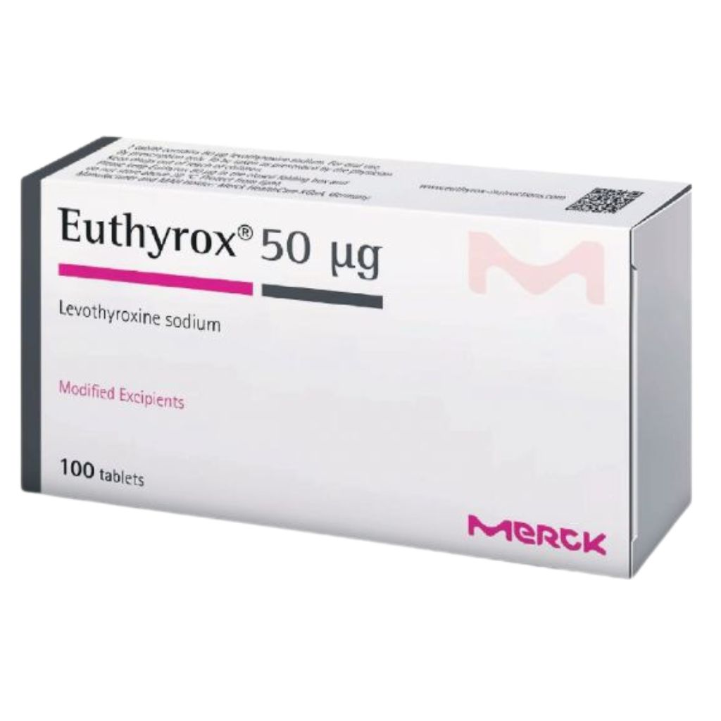 Euthyrox 50mcg 100 Tablets