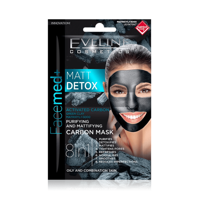 Eveline Matt Detox Purifying And Mattifying Carbon Mask