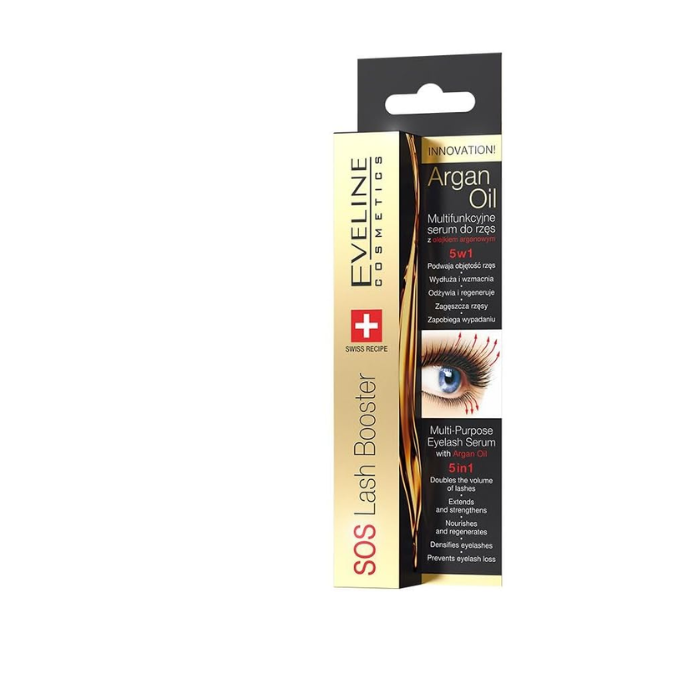 Eveline Lash Booster Eyelash Serum 5 In 1 With Argan