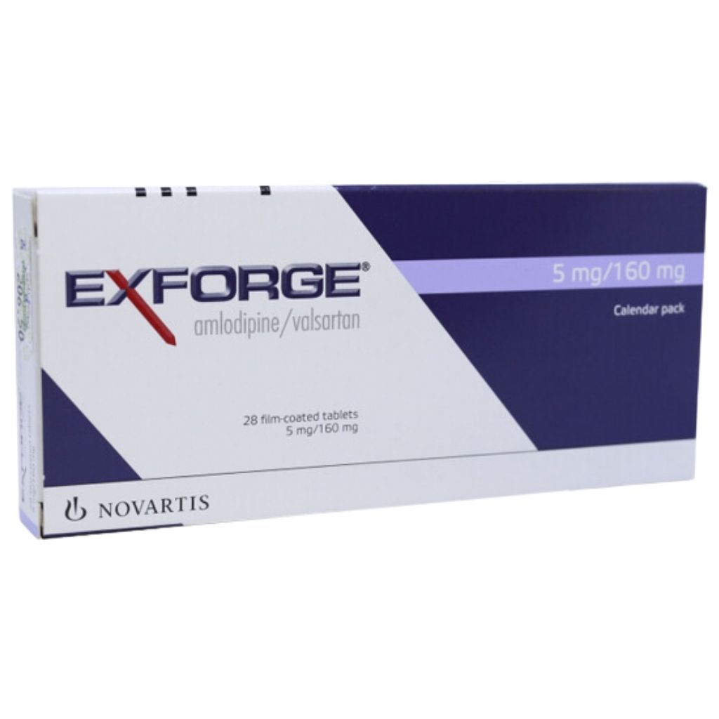 Exforge 5mg/160mg Tablet 28's