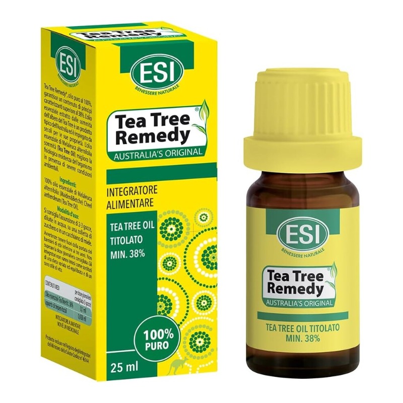 Esi Tea Tree Remedy Oil - 100% Pure Melaleuca Alternifolia – Antiseptic & Skin Support - 25ml