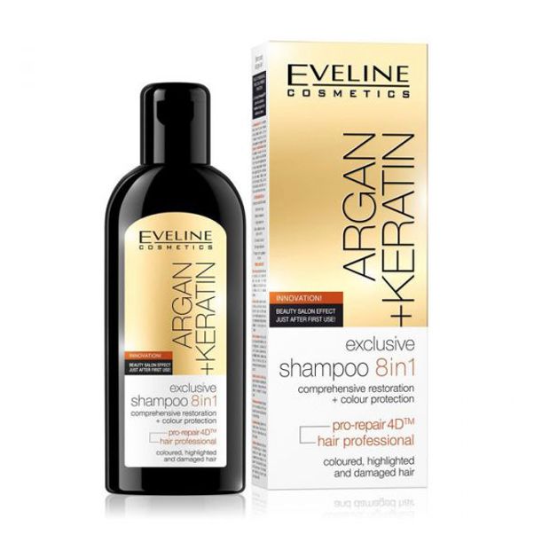 Eveline Shampoo 8 In1 Argan + Keratin 150ml