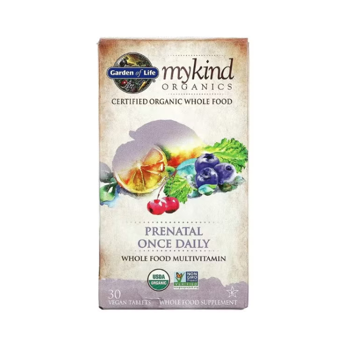 Garden of Life Mykind Organics Prenatal Once Daily Multi 30 Tablets