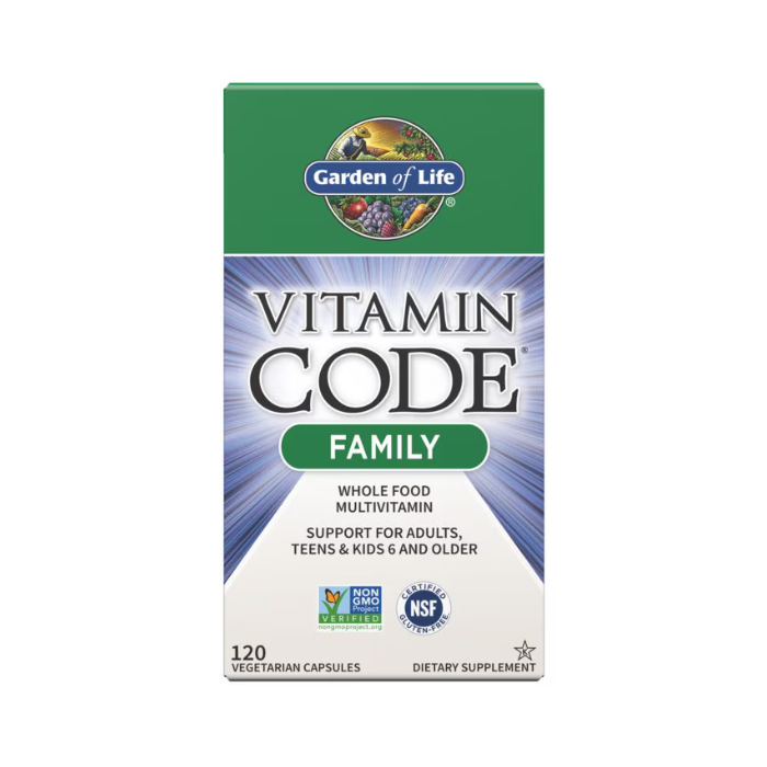Garden of Life Vitamin Code Family Multivitamin 120 Capsules