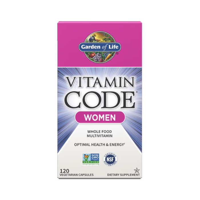 Garden of Life Vitamin Code Women's Multivitamin 120 Capsules