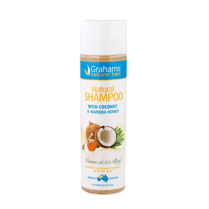 Grahams Natural Shampoo With Coconut & Manuka Honey 250ml