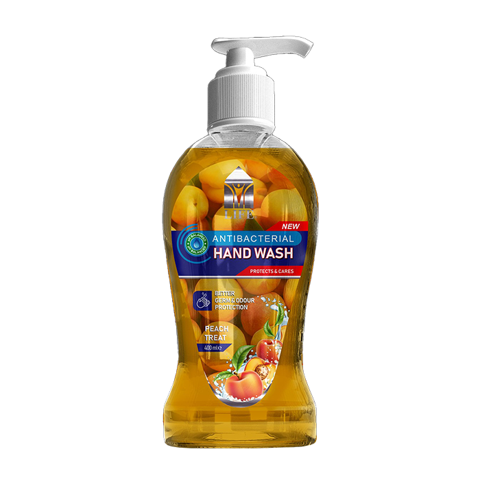 Life Antibacterial Hand Wash Peach Treat 400ml