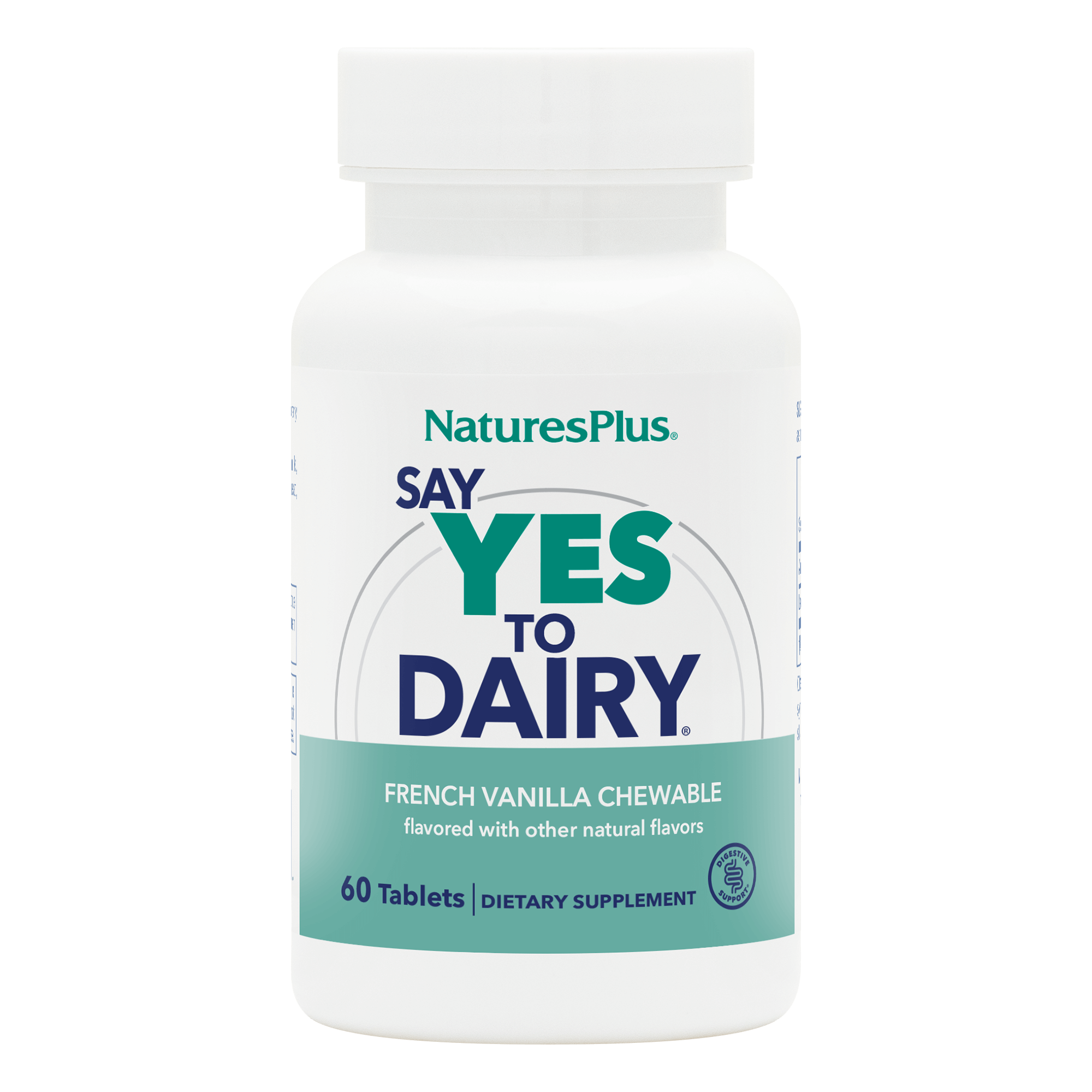 Natures Plus Say Yes To Dairy Natural Lactase Enzyme 50 Chewable Tablets