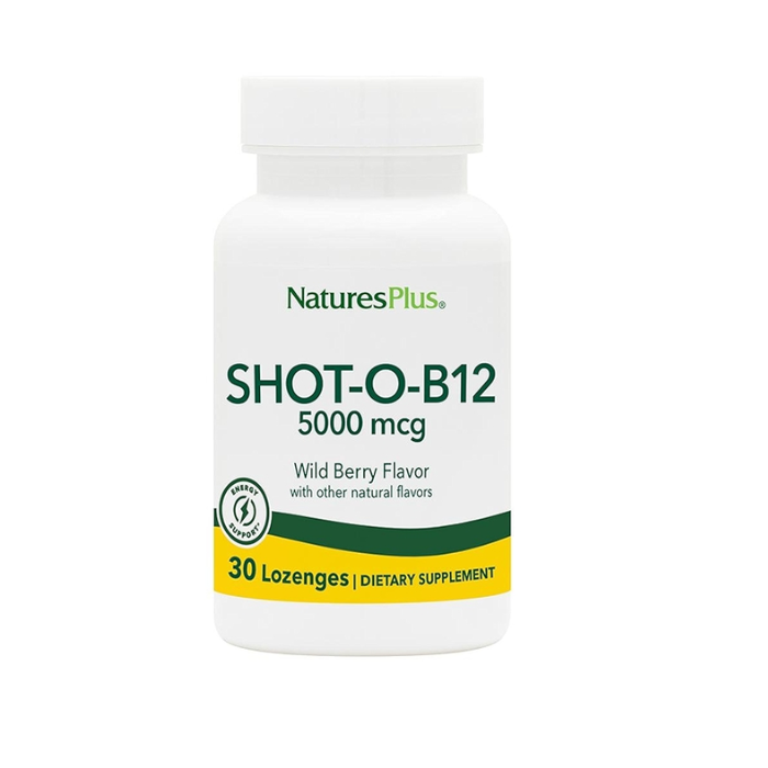 نيتشرز بلس شوت-أو-بي12 5000 مكغ أقراص للمص 30