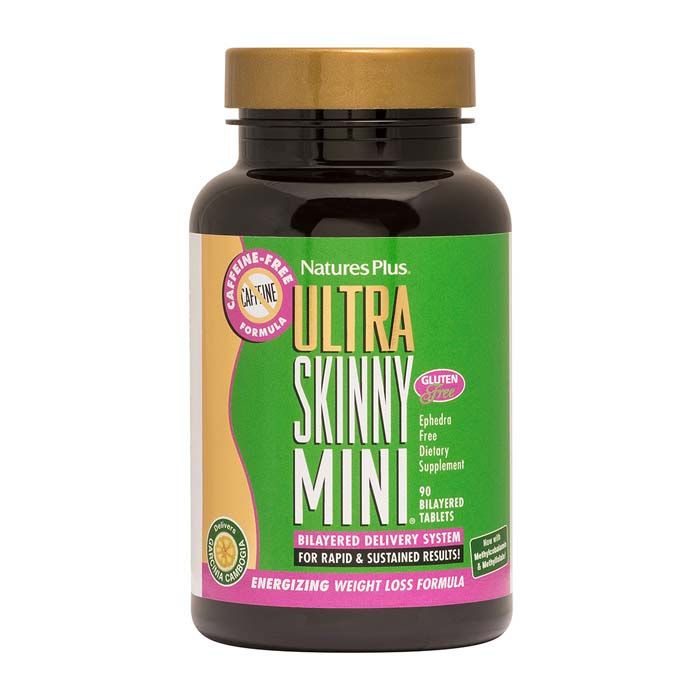 Natures Plus Ultra Skinny Mini Caffeine Free Bilayered Tablets 90's