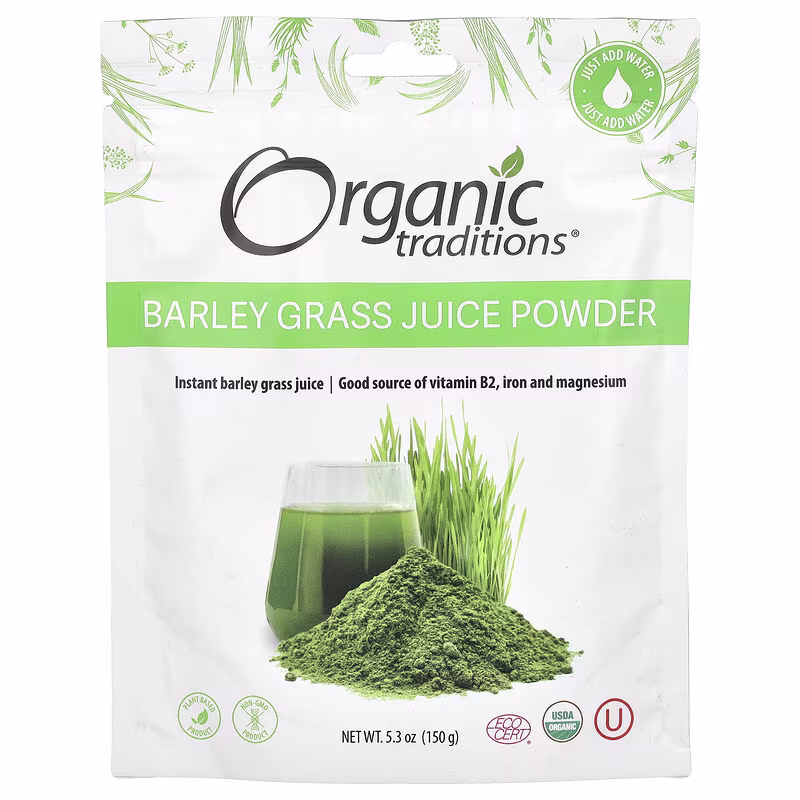 Organic Traditions Barley Grass Juice Powder 150g
