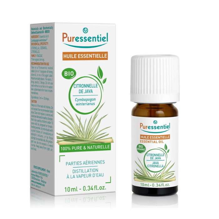 Puressentiel Organic Essential Oil Java Citronella 10ml