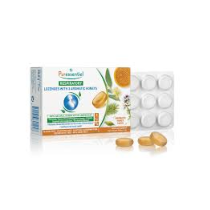 بيور إسينشيال باستيلز تنفسية مع 3 أنواع من العسل العطري 18 قطعة