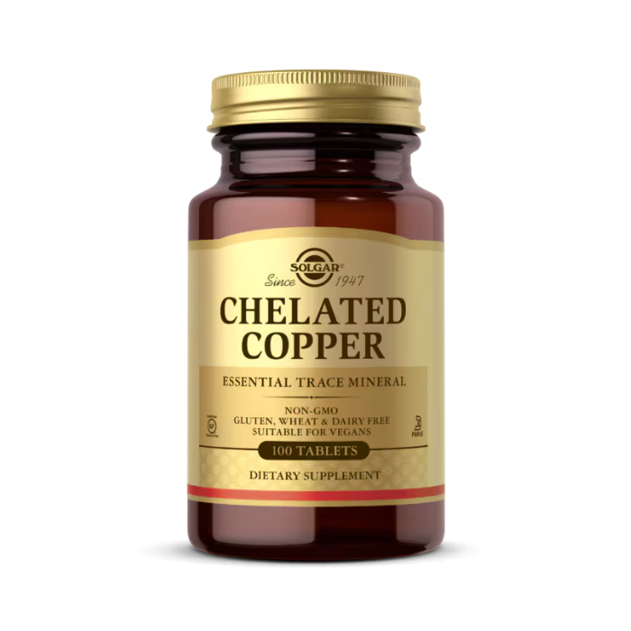 Solgar Chelated Copper 100 Tablets