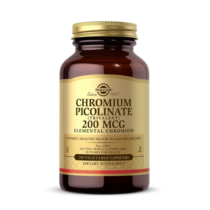 Solgar Chromium Picolinate 500mcg Vegetable Capsules 120's