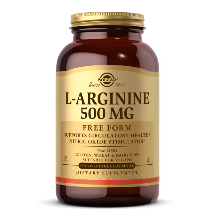 Solgar L-Arginine 500mg Vegetable Capsule 250's