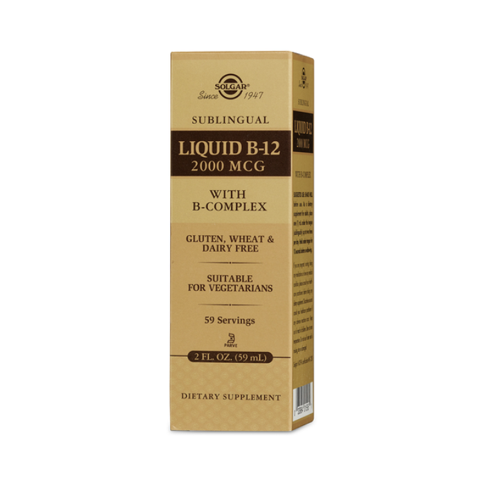Solgar Liquid Sublingual B12 + B Complex  2 Oz New