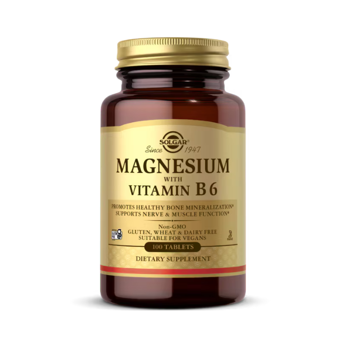 Solgar Magnesium With B6 Tablet 100's