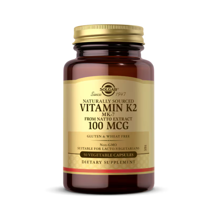 Solgar Natural Vitamin K 2 100mcg Vegetable Capsules