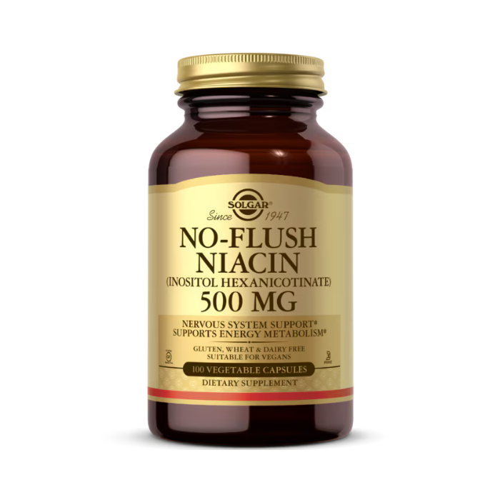 Solgar No Flush Niacin 500mg Vegetable capsules 100's