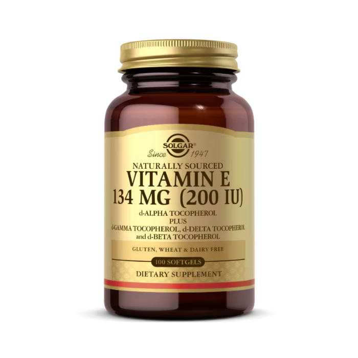 Solgar Vitamin E 200IU Mixed Softgels 100's
