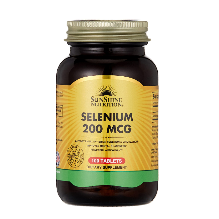 Sunshine Nutrition Selenium 200mcg Tabs 100's