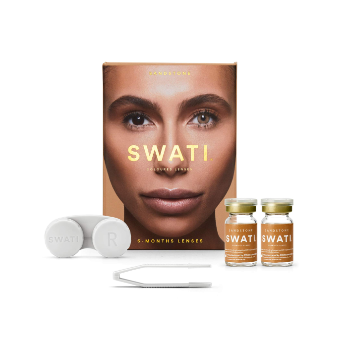 سواتي عدسات لاصقة سانستون 6 شهور