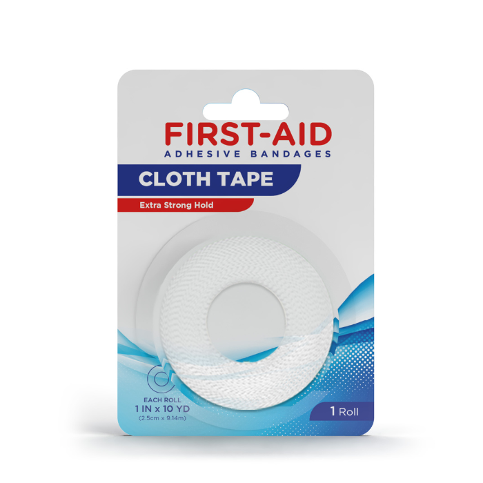 First Aid Cloth Tape Roll 2.5CM x 9.14M 1s