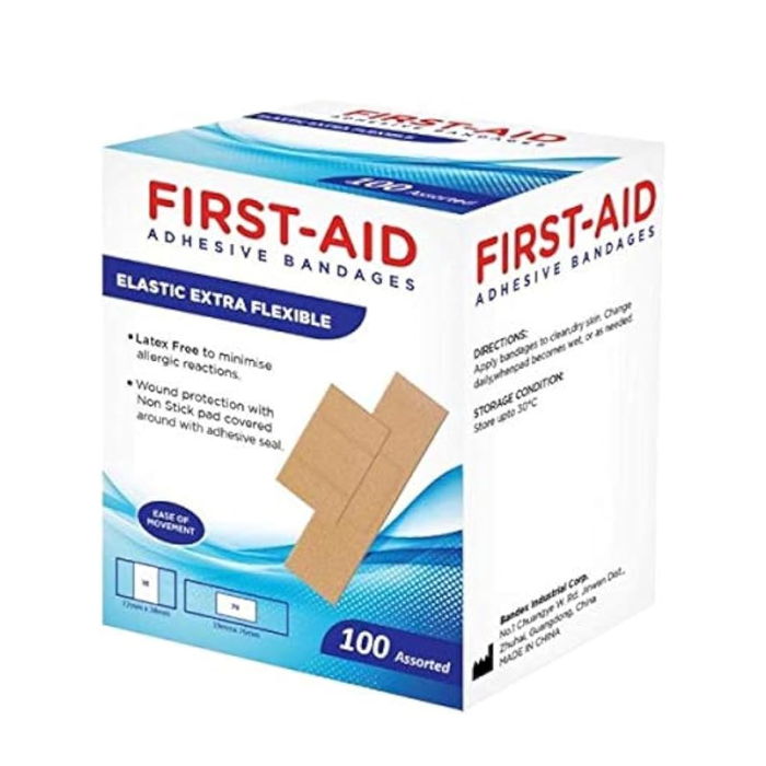 First Aid Elastic Extra Flexible Bandages Asstd 100'S