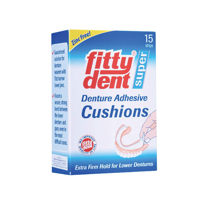 Fitty Dent Super Denture Adhesive Cushions 15's