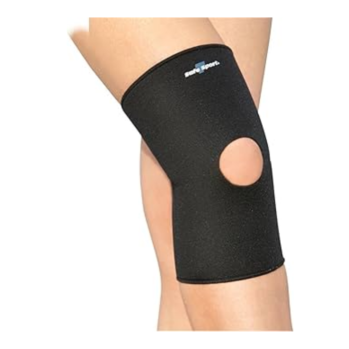 FLA Safe-T-Sport Neoprene Knee Sleeve Open-Black-XXL
