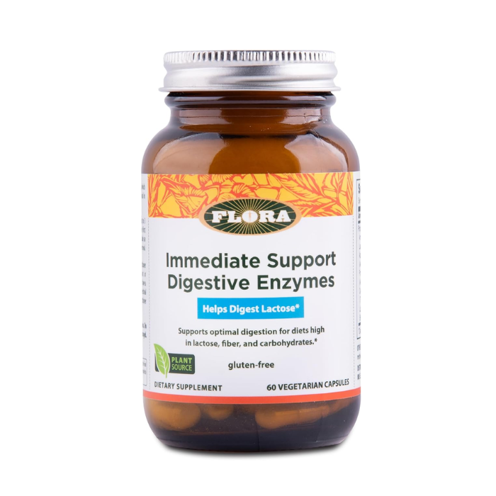 إنزيمات الإغاثة الفورية للجهاز الهضمي من فلورا 60 كبسولة