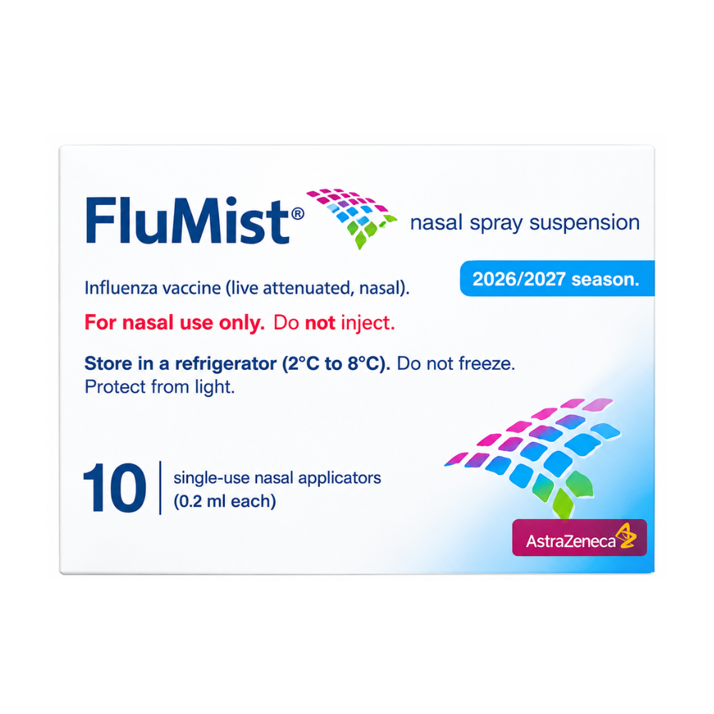 FluMist Influenza Vaccine Pre-Filled Nasal Spray 0.2ML 10s