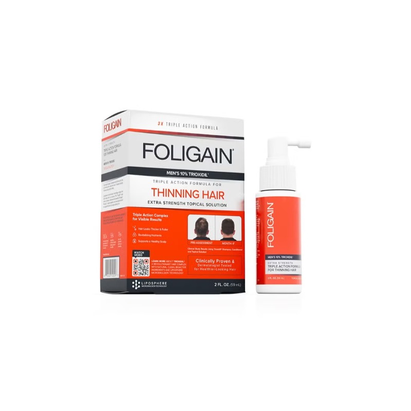 Foligain Triple Action Complete Formula for Thinning Hair for Men 10% Trioxidil 59ml