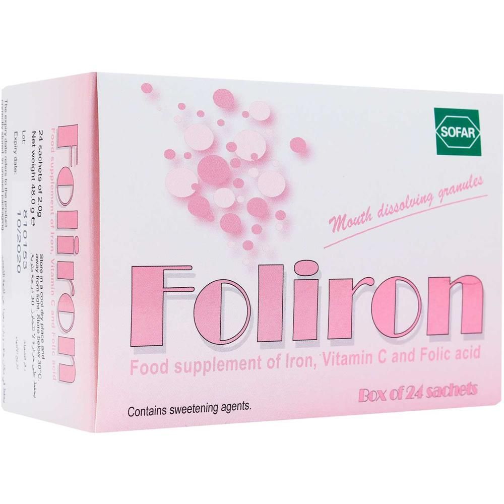 Foliron Powder For Sol Granules Sachet 24's