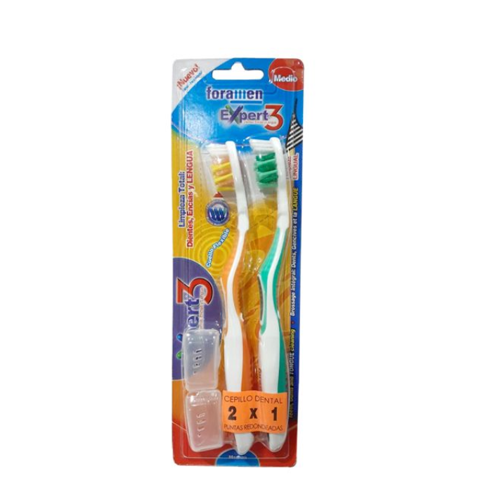 Foramen Adult Toothbrush Expert 3 Medium (2X1)