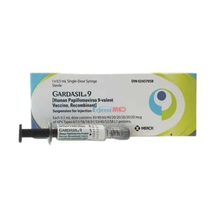 GARDASIL 9 VACCINE SUSP FOR INJ 1 DOSE (0.5ML) PF SYR