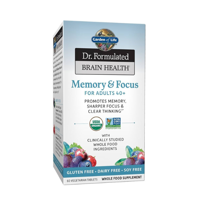 Garden of Life Dr. Formulated Brain Health Memory & Focus for Adults 40+